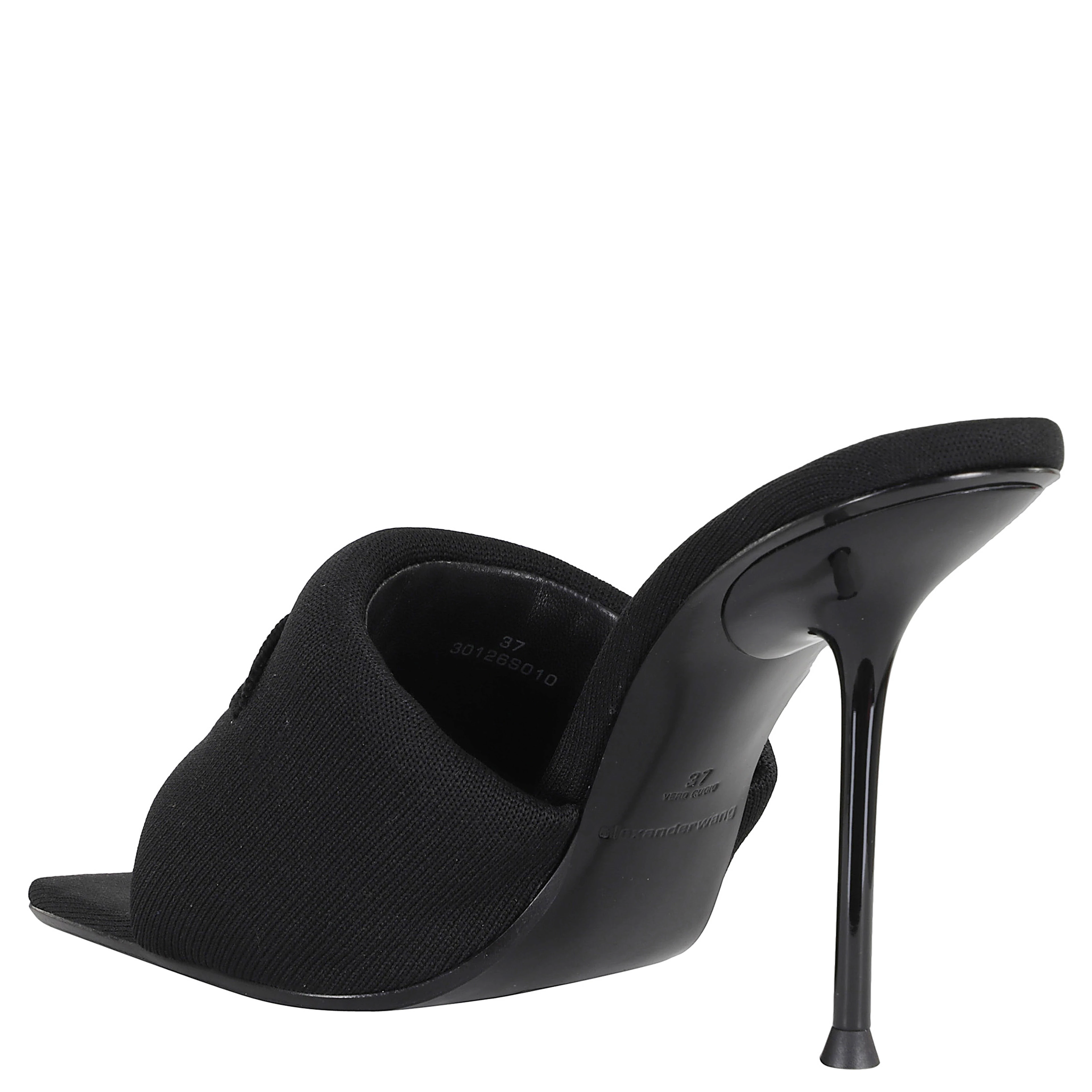 JULIE SLASH KNIT MULE SANDAL