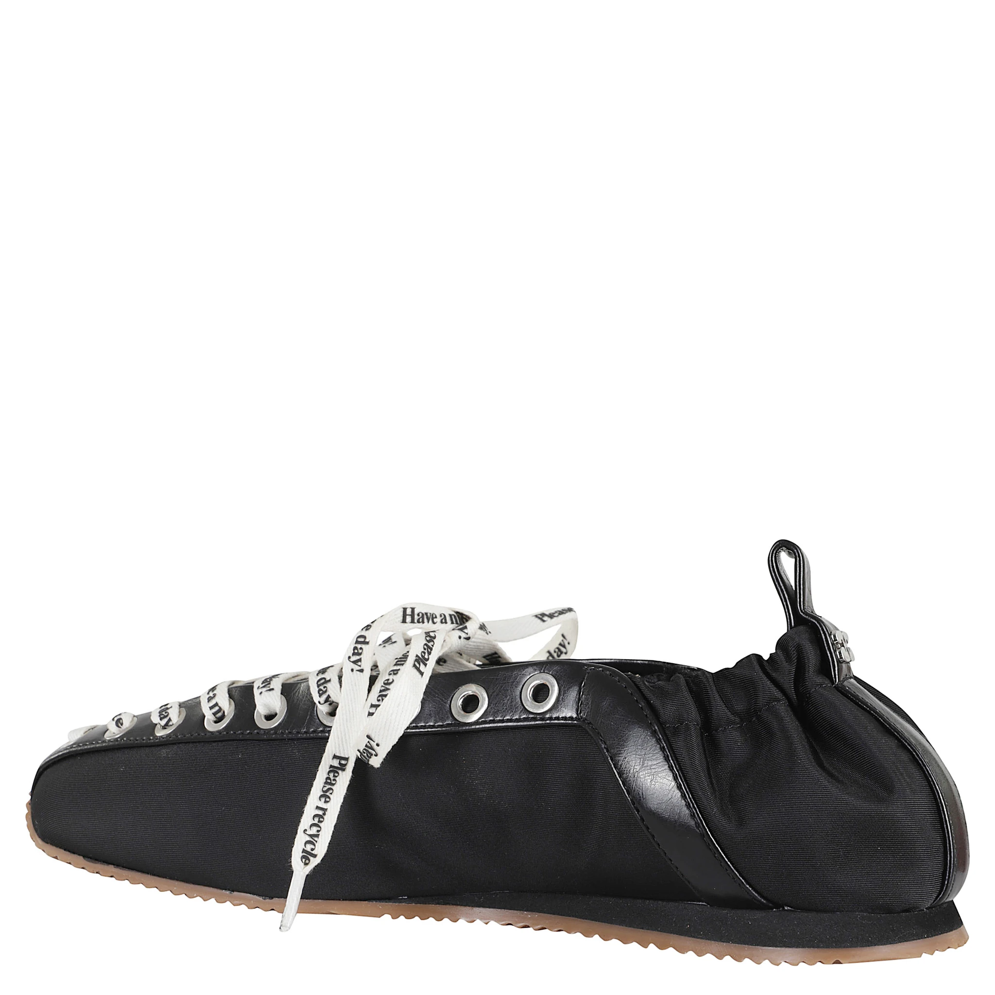 LACE UP SPORTY BALLERINA NYLON