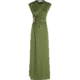 فستان تانك مكشكش مزين بحجر معدني