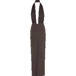 MINERAL STONE RUCHED HALTER LYCRA DRESS