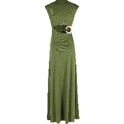 فستان تانك مكشكش مزين بحجر معدني