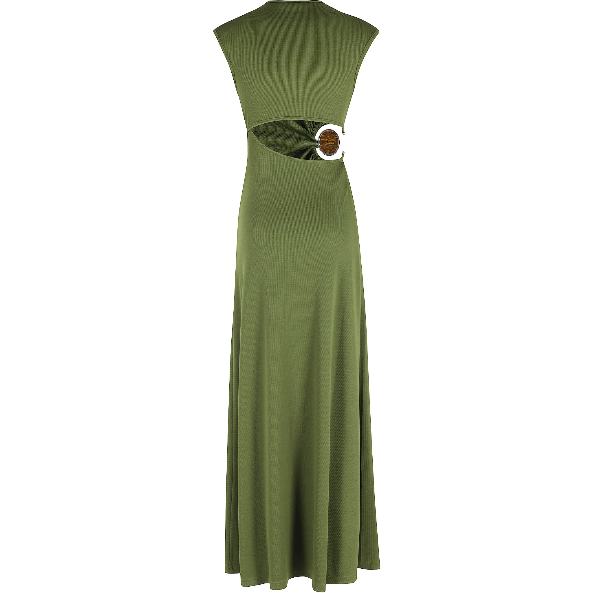 فستان تانك مكشكش مزين بحجر معدني