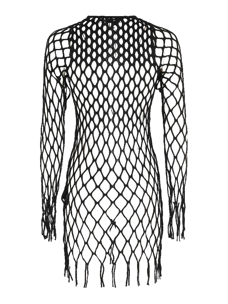 KNITTED MESH MINI DRESS alternative