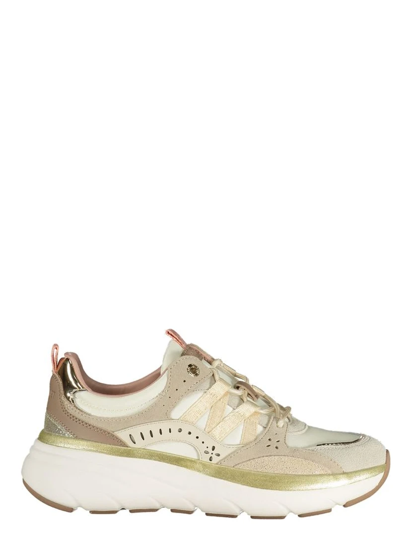 Beige Polyurethane Women Sneaker