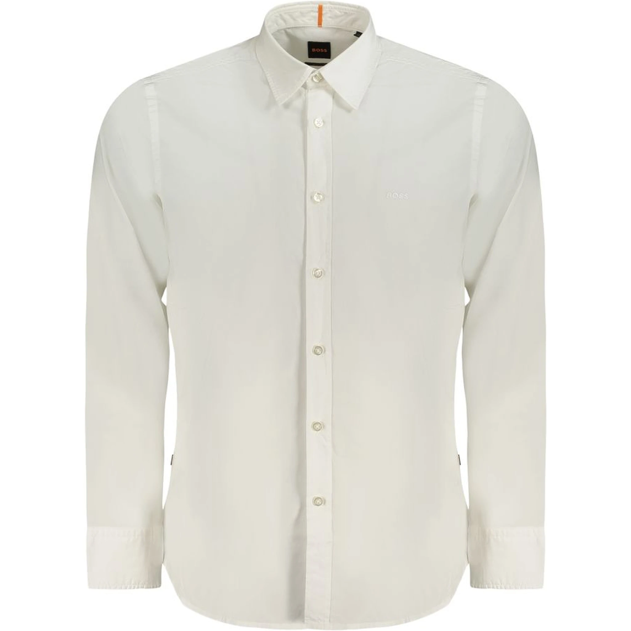 White Cotton Men Shirt
