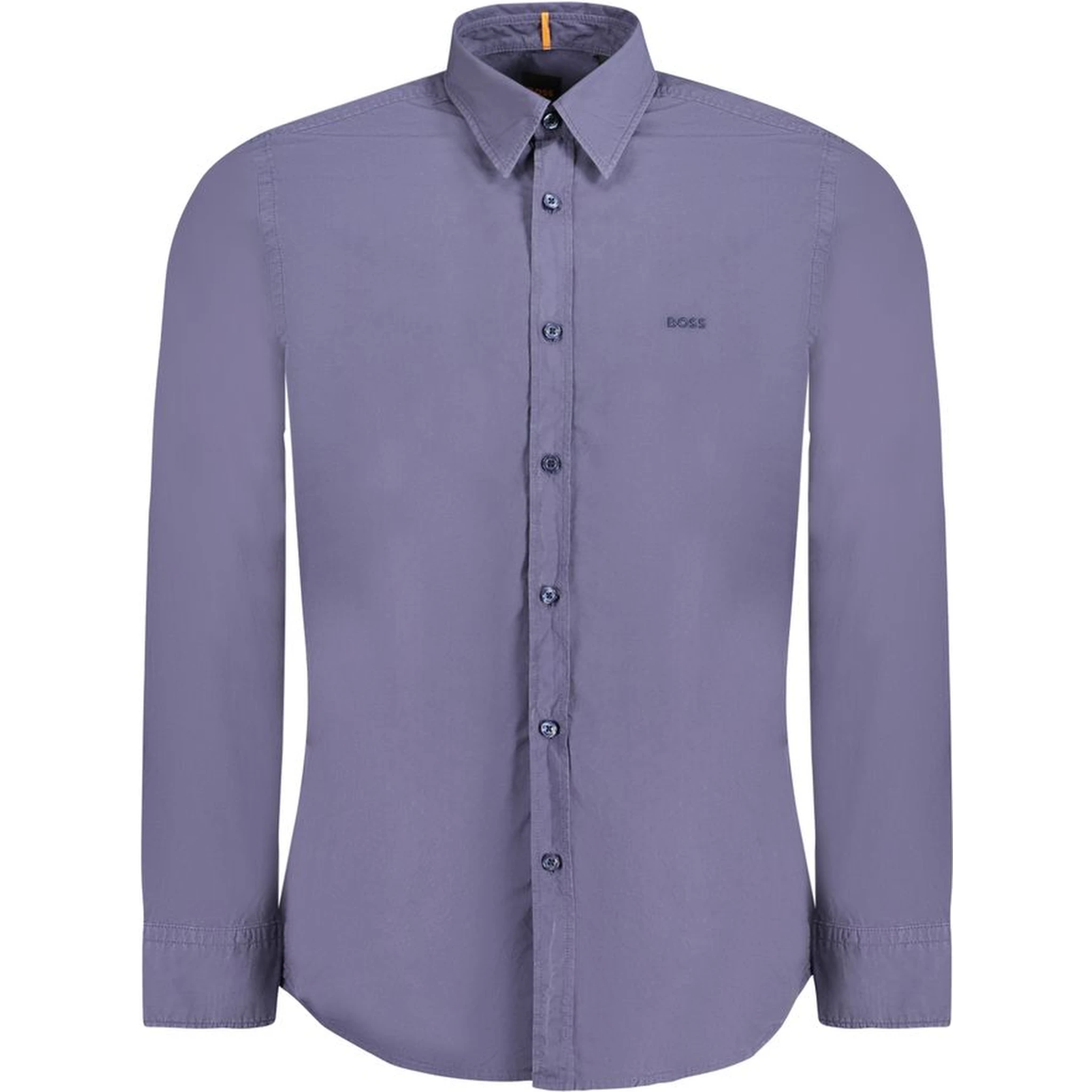 Blue Cotton Men Shirt