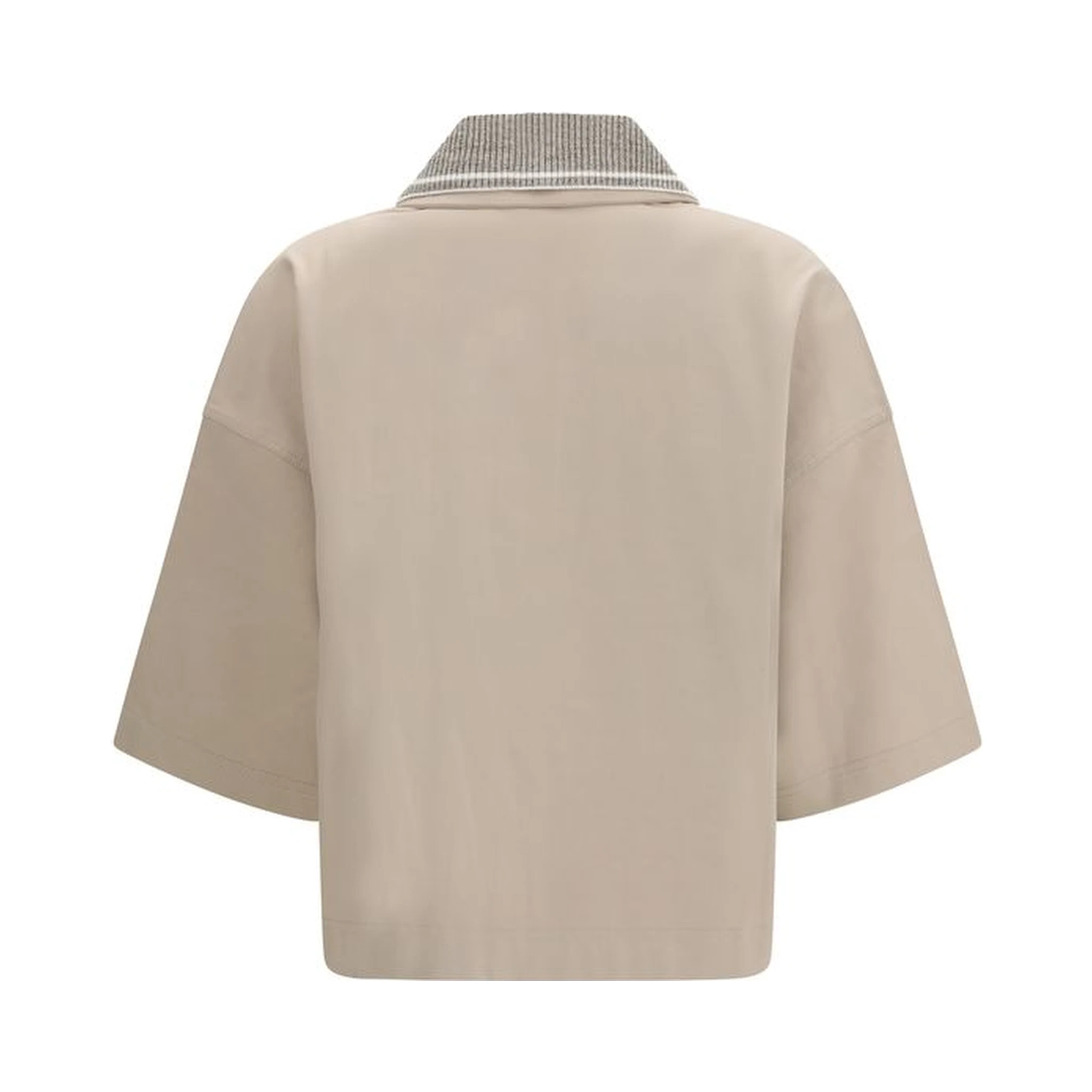 Beige Cotton Polo Shirt