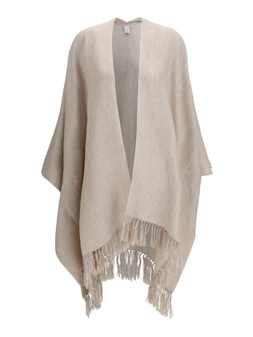Beige Linen Coat