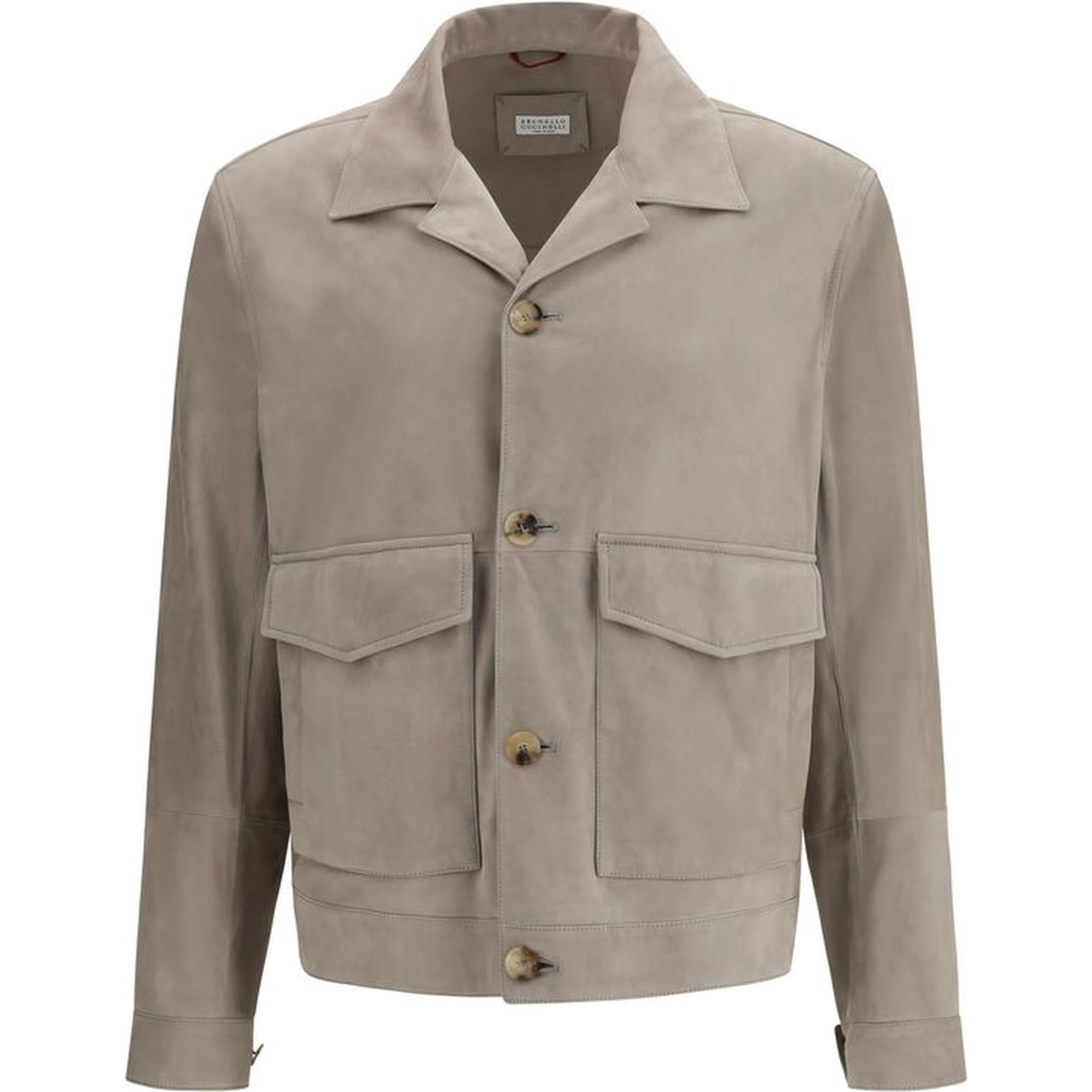 Bicolor Calf Leather Bos Taurus Coat
