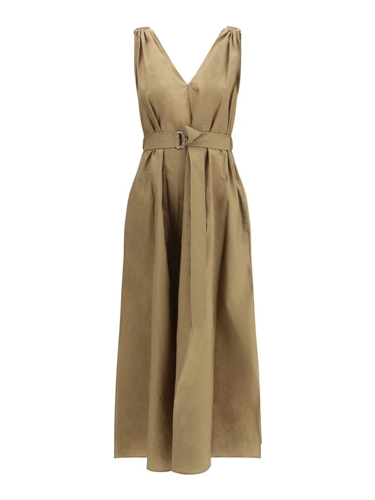 Beige Polyamide Casual Dress