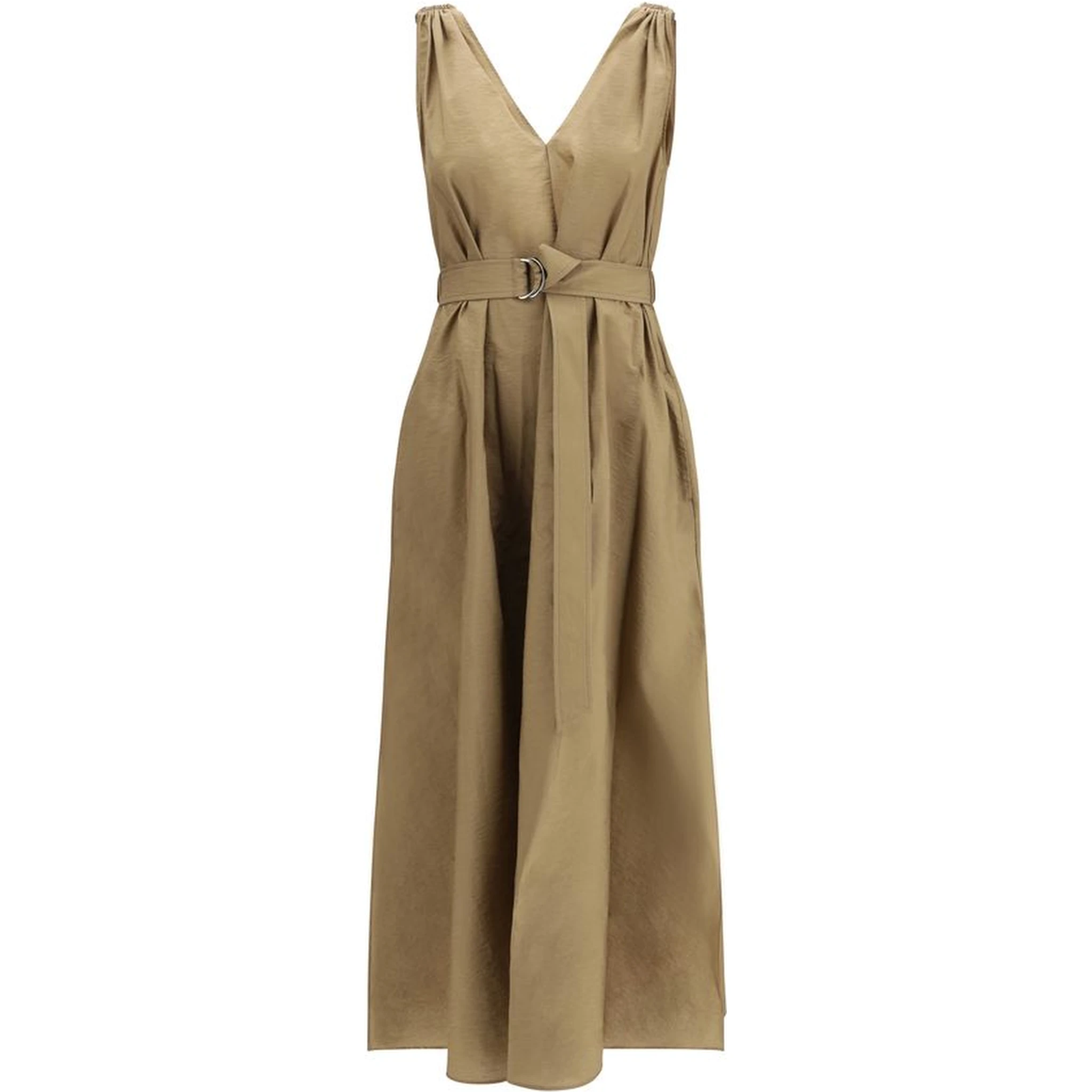 Beige Polyamide Casual Dress