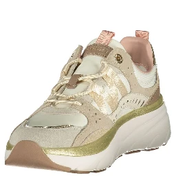 Beige Polyurethane Women Sneaker