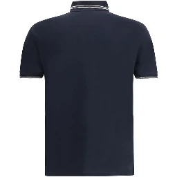 Blue Cotton Polo Shirt