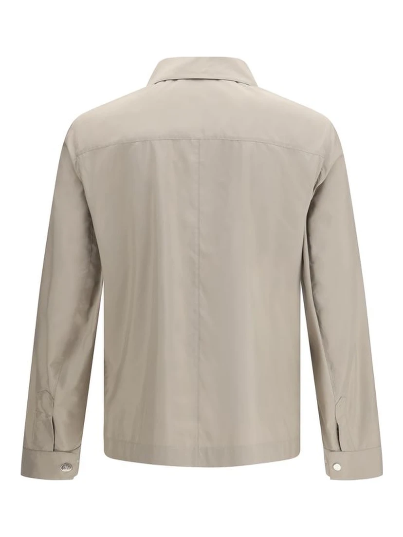 Beige Polyester Coat