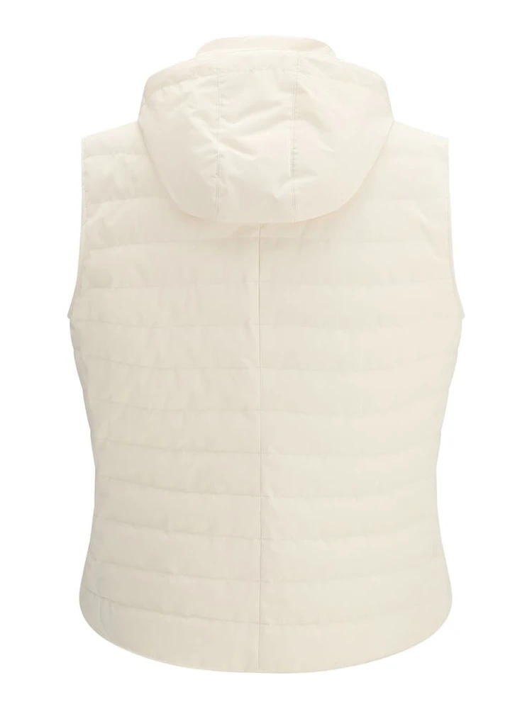 Beige Polyester Sleveless Jacket alternative