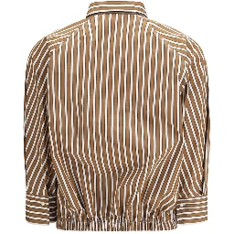 Brown Cotton Pattern Shirt