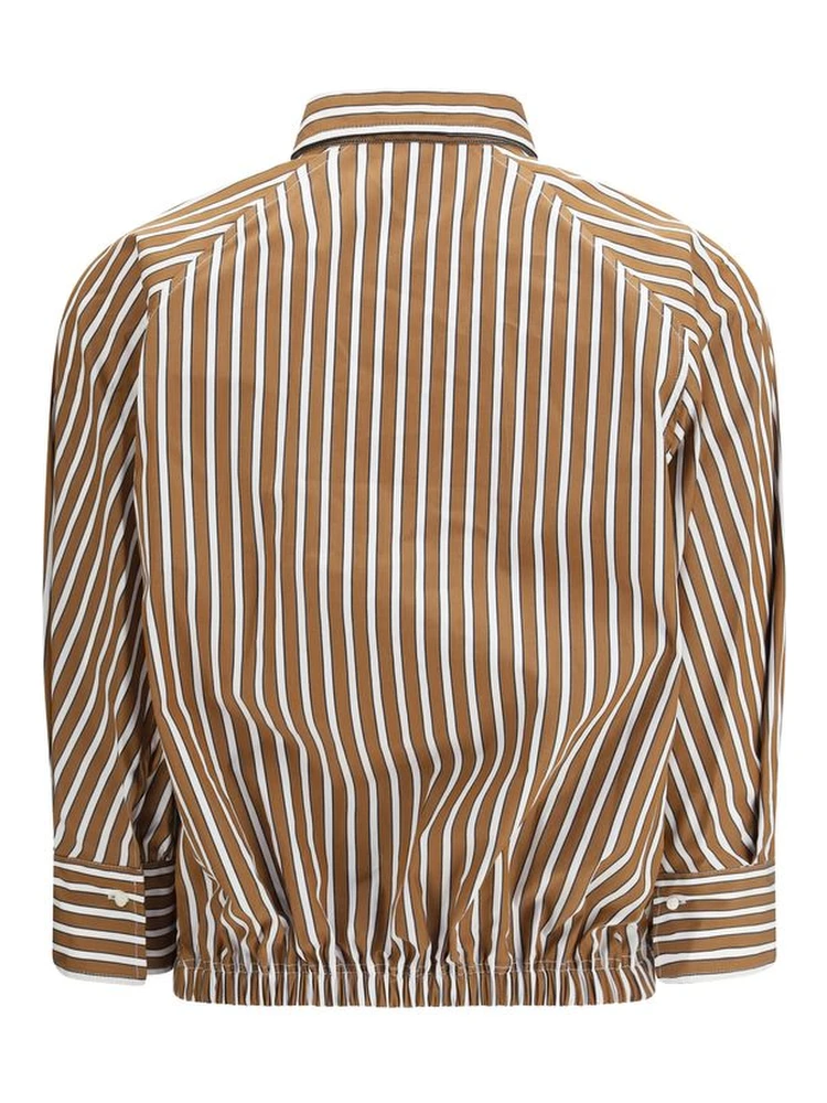 Brown Cotton Pattern Shirt alternative