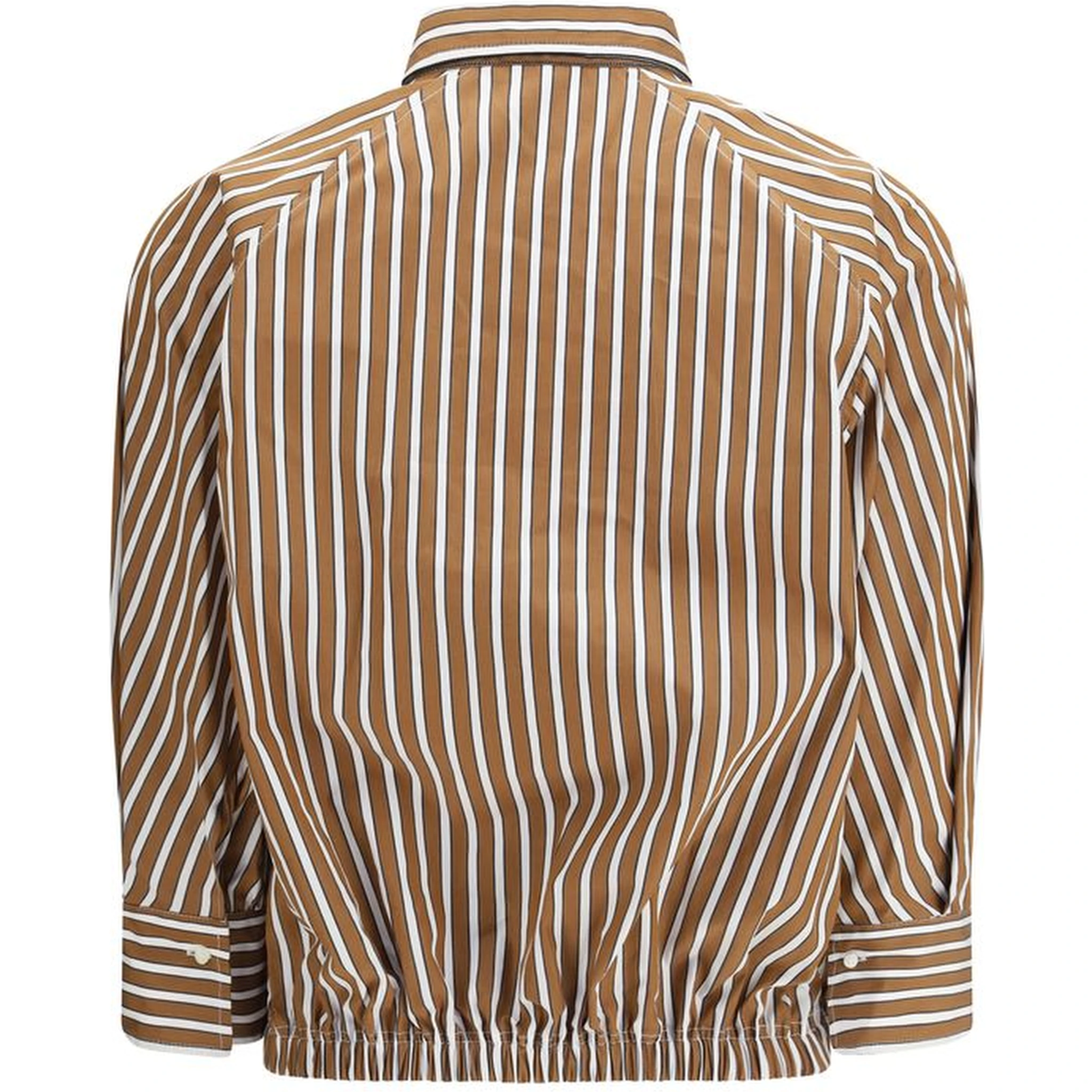 Brown Cotton Pattern Shirt