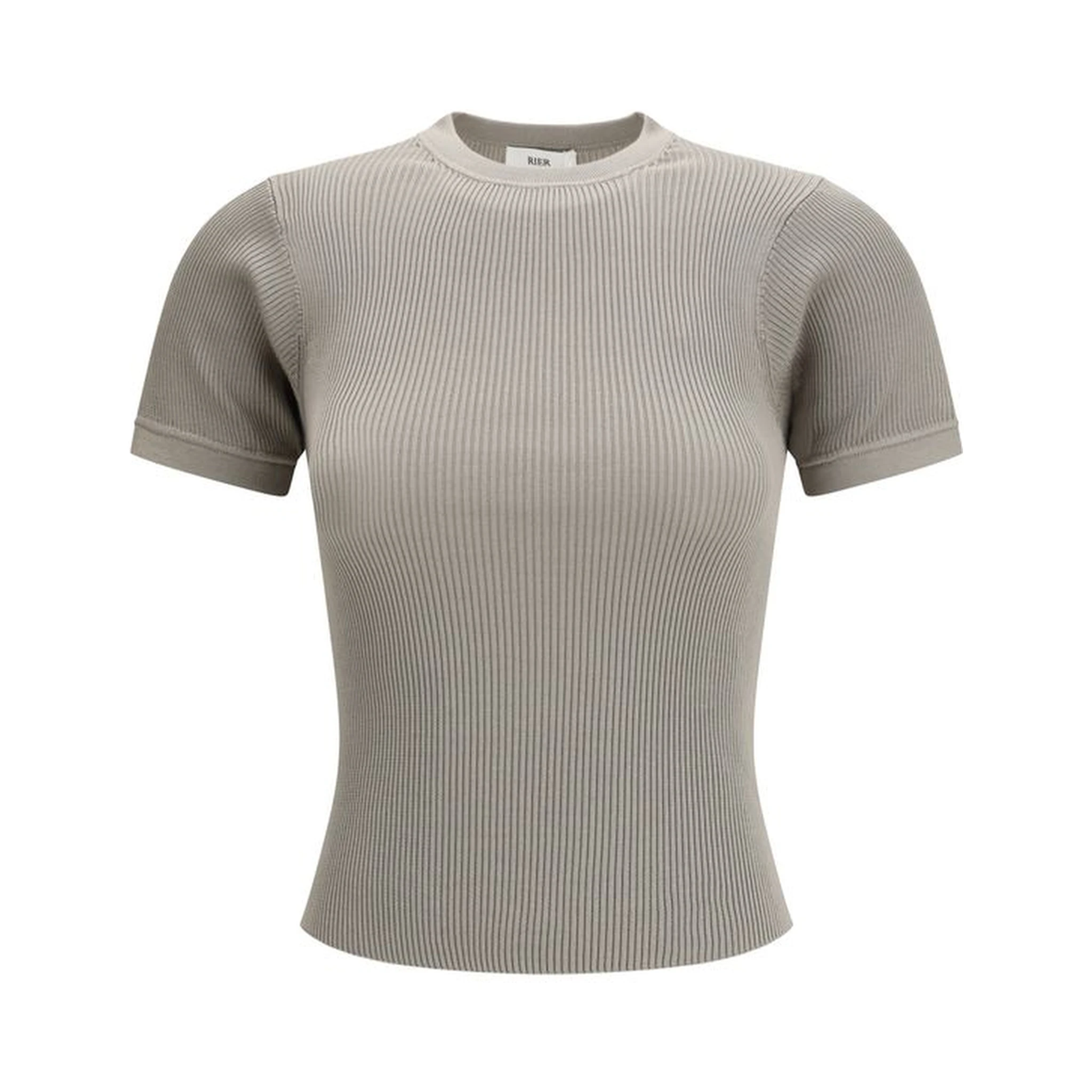 Beige Silk T-Shirt