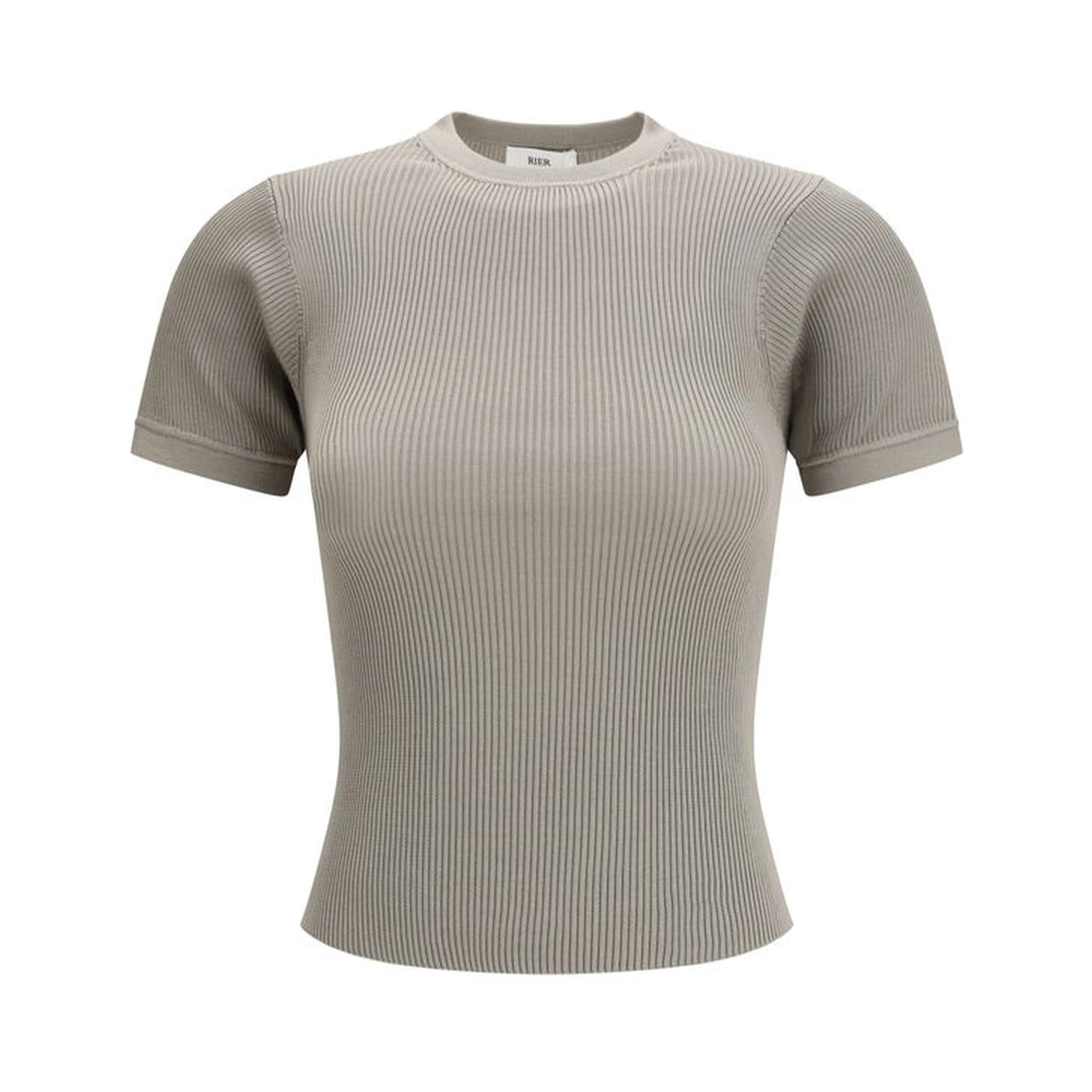 Beige Silk T-Shirt