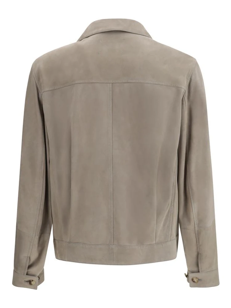 Bicolor Calf Leather Bos Taurus Coat alternative