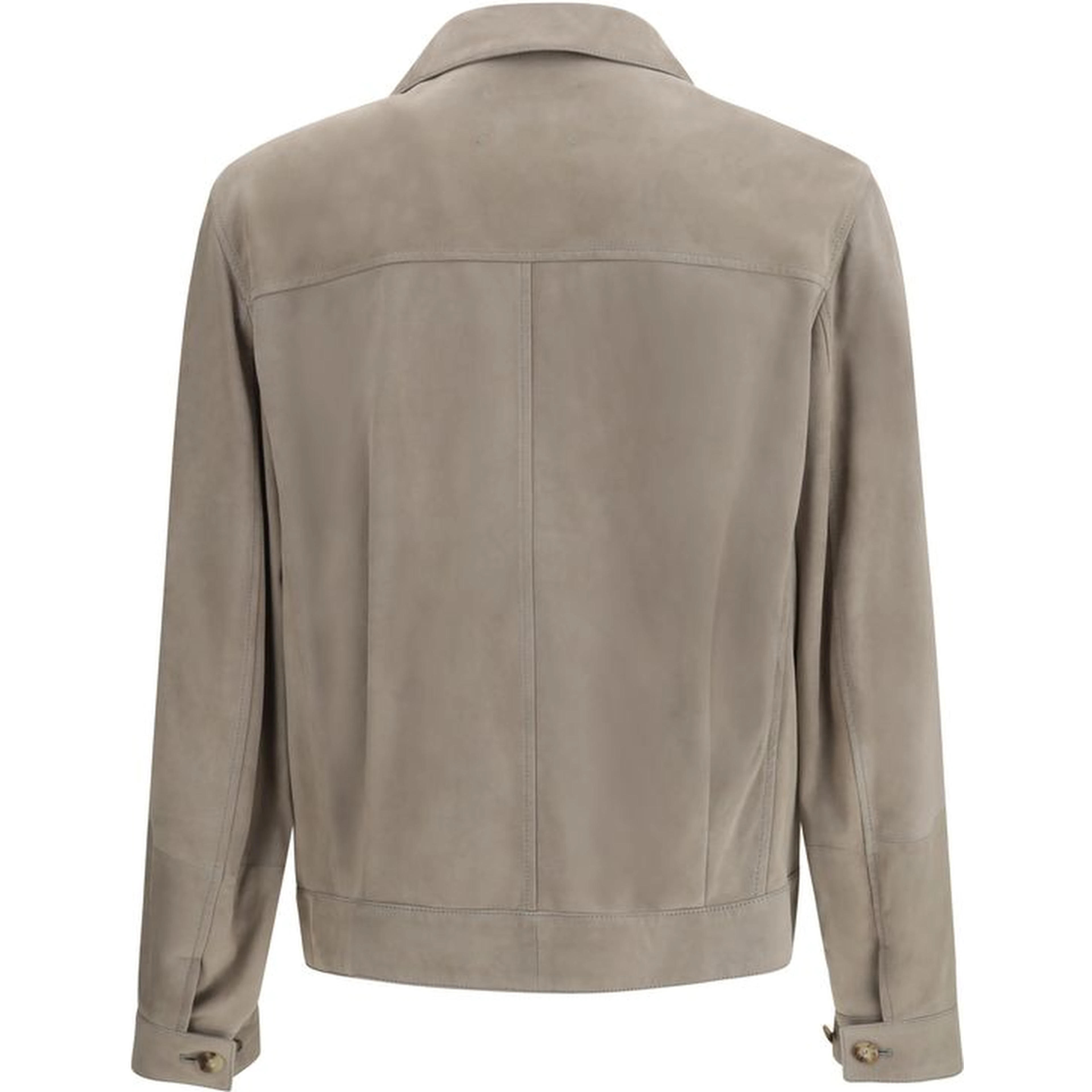 Bicolor Calf Leather Bos Taurus Coat