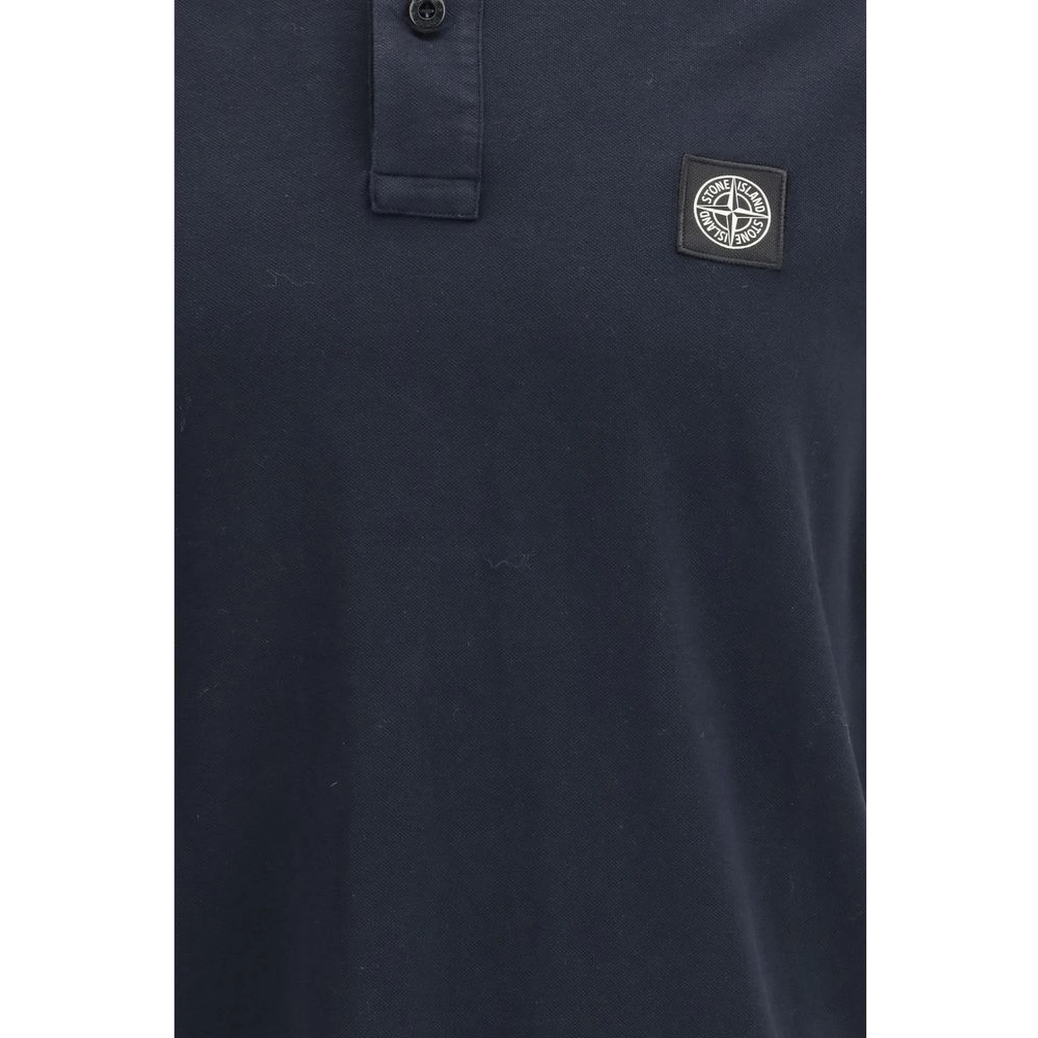 Blue Cotton Polo Shirt
