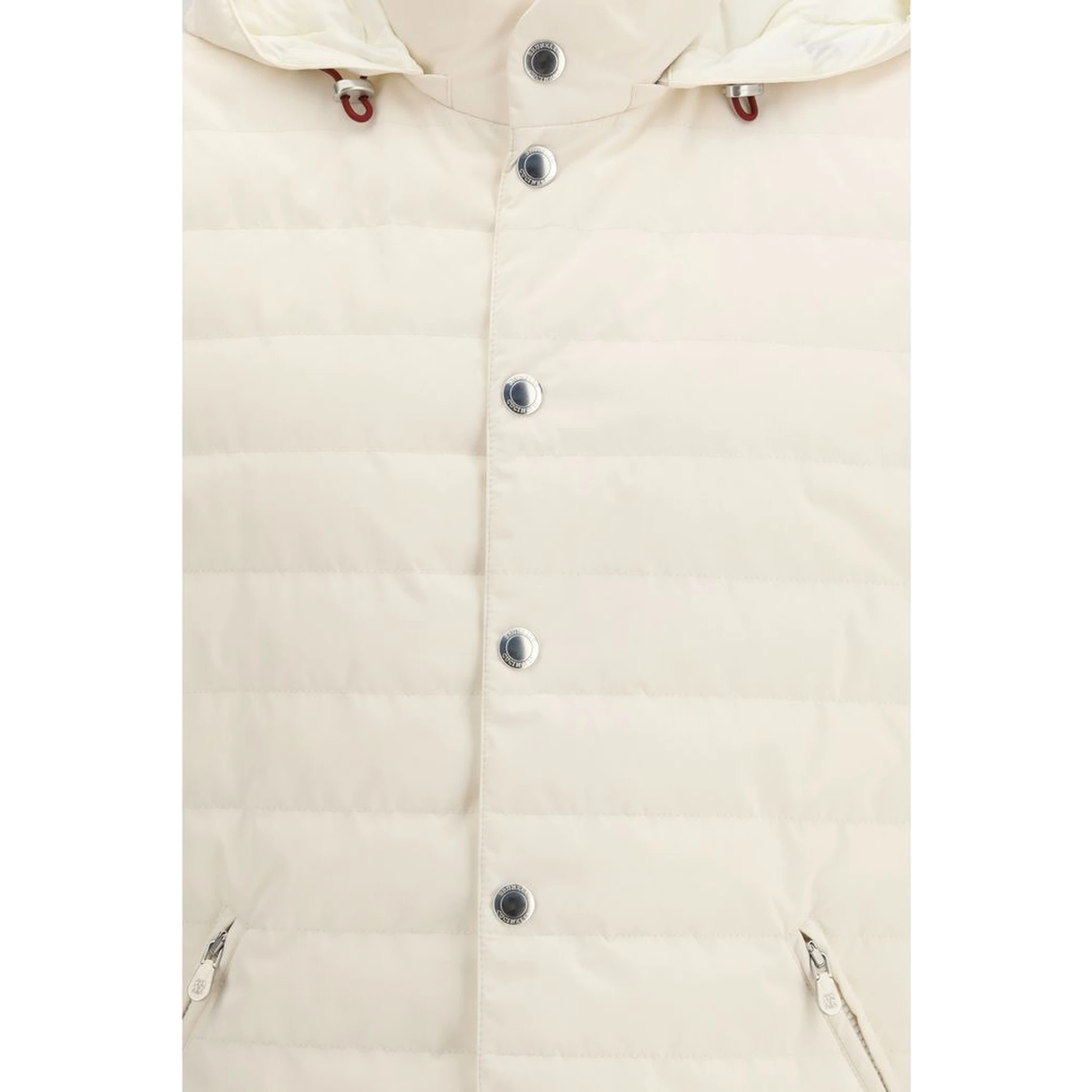 Beige Polyester Sleveless Jacket