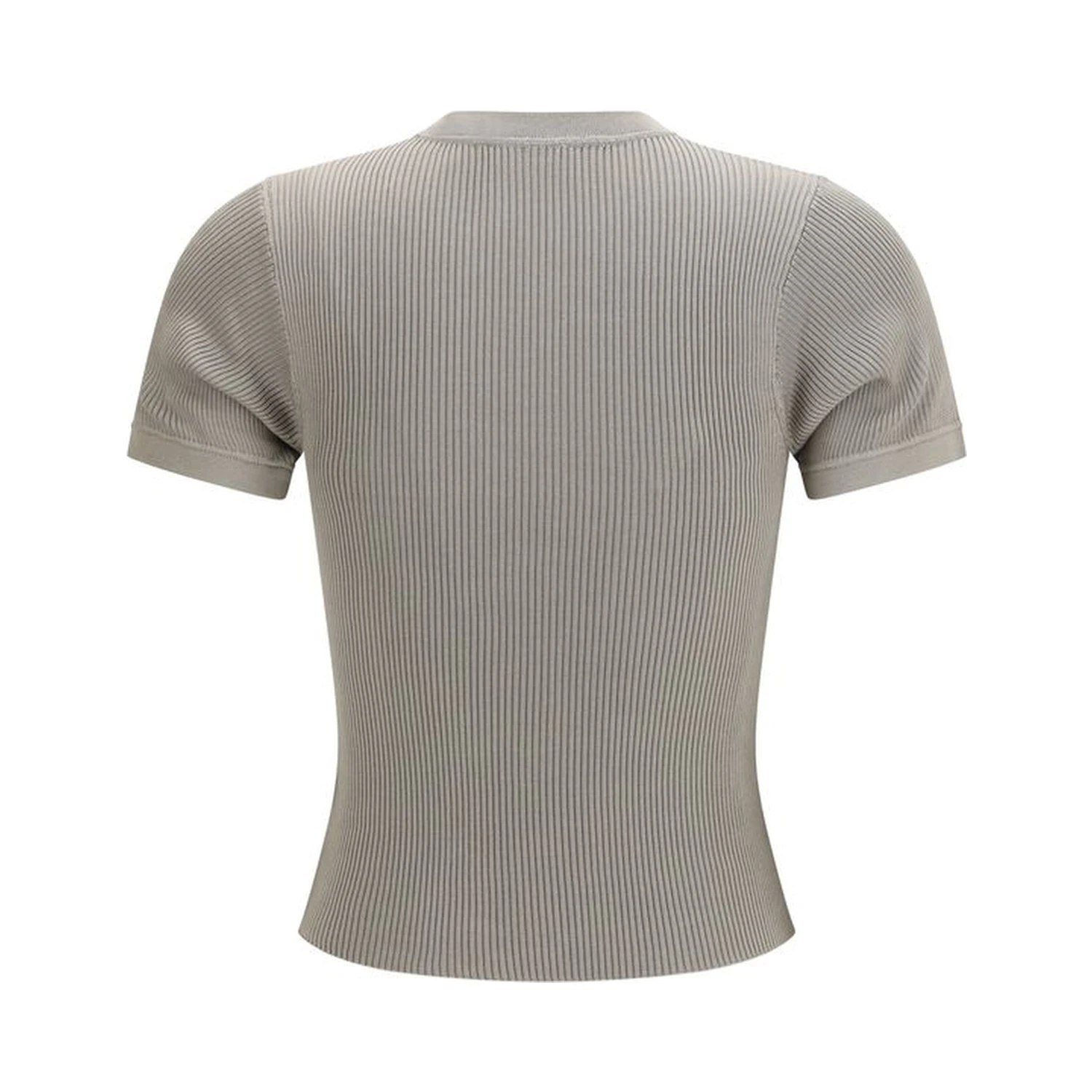 Beige Silk T-Shirt