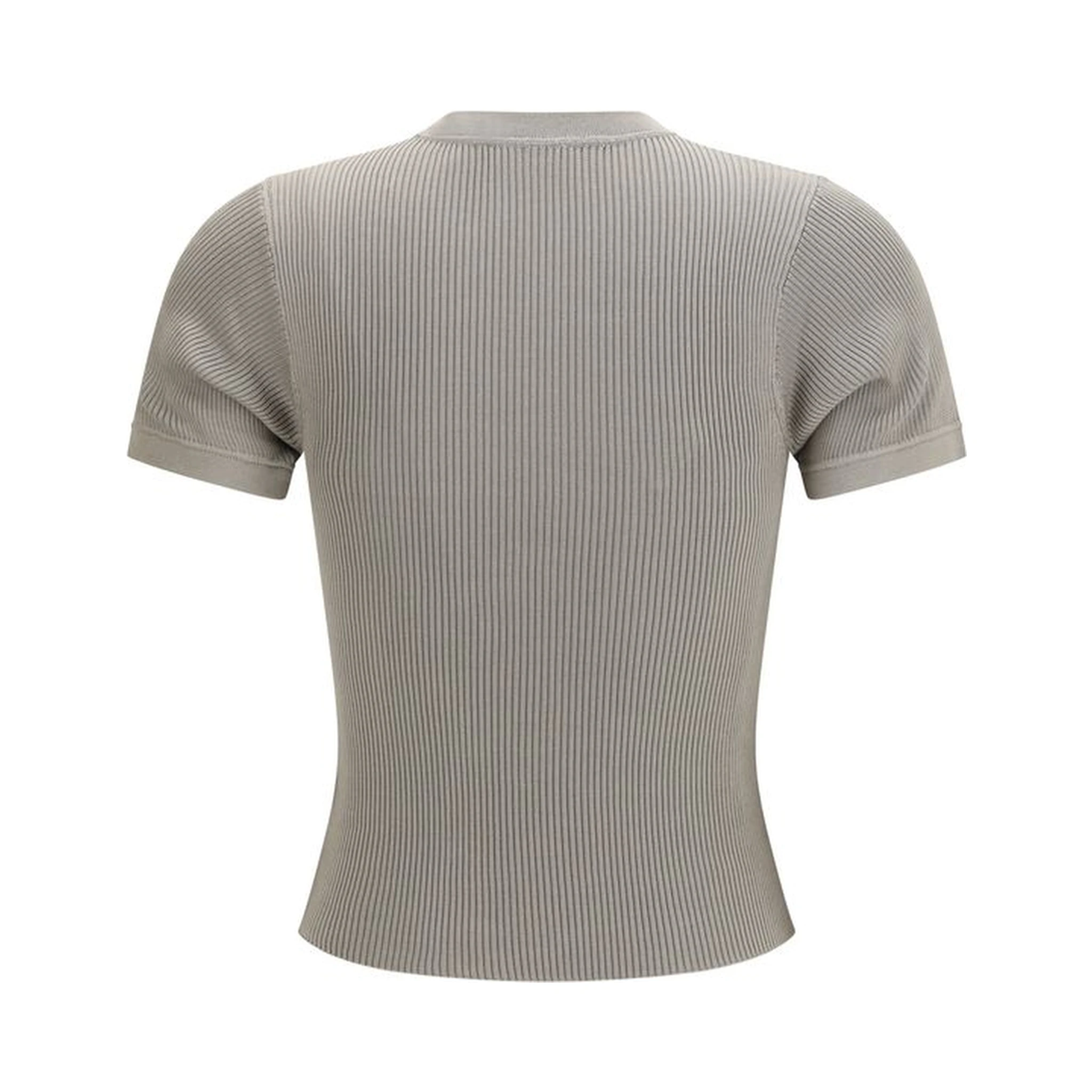 Beige Silk T-Shirt