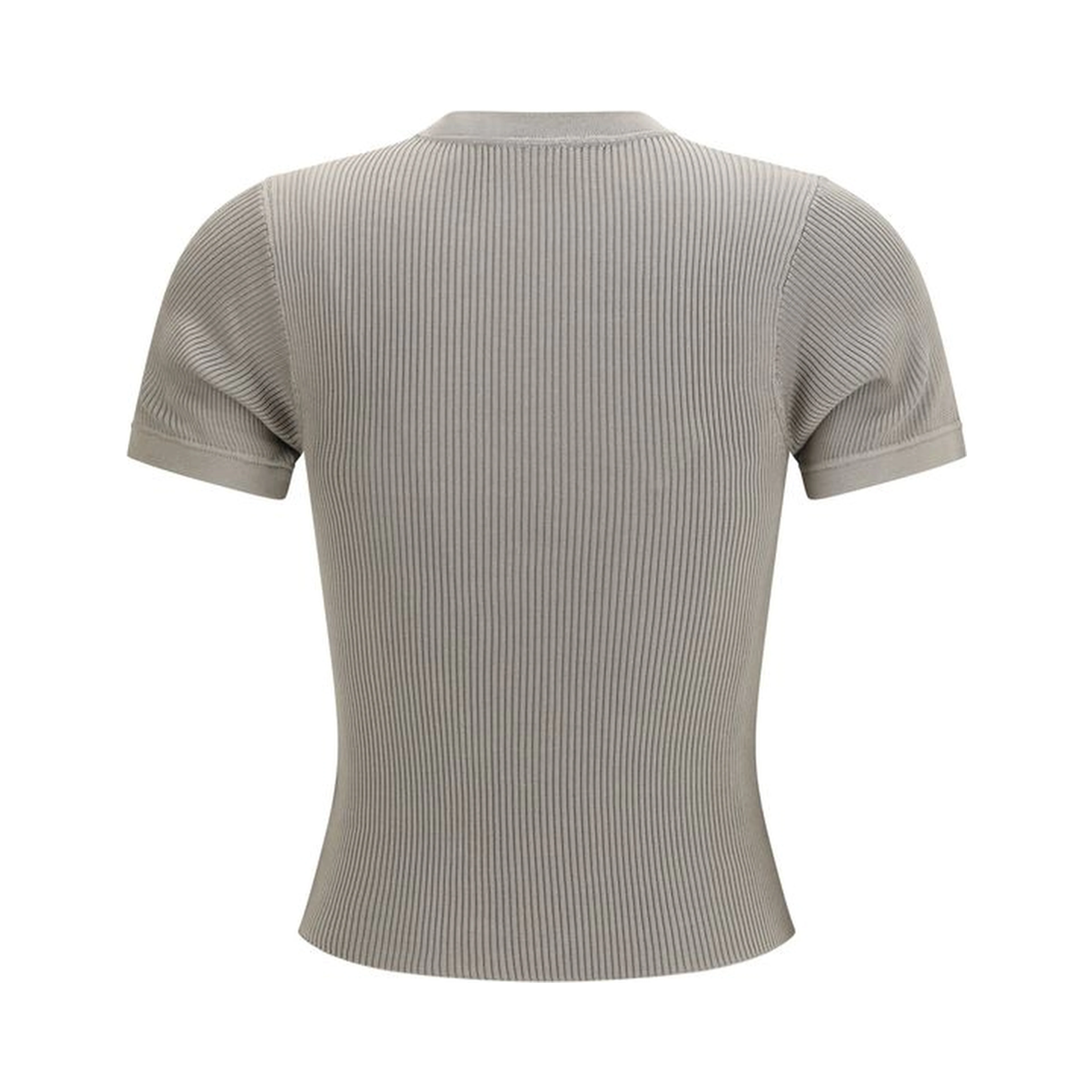 Beige Silk T-Shirt
