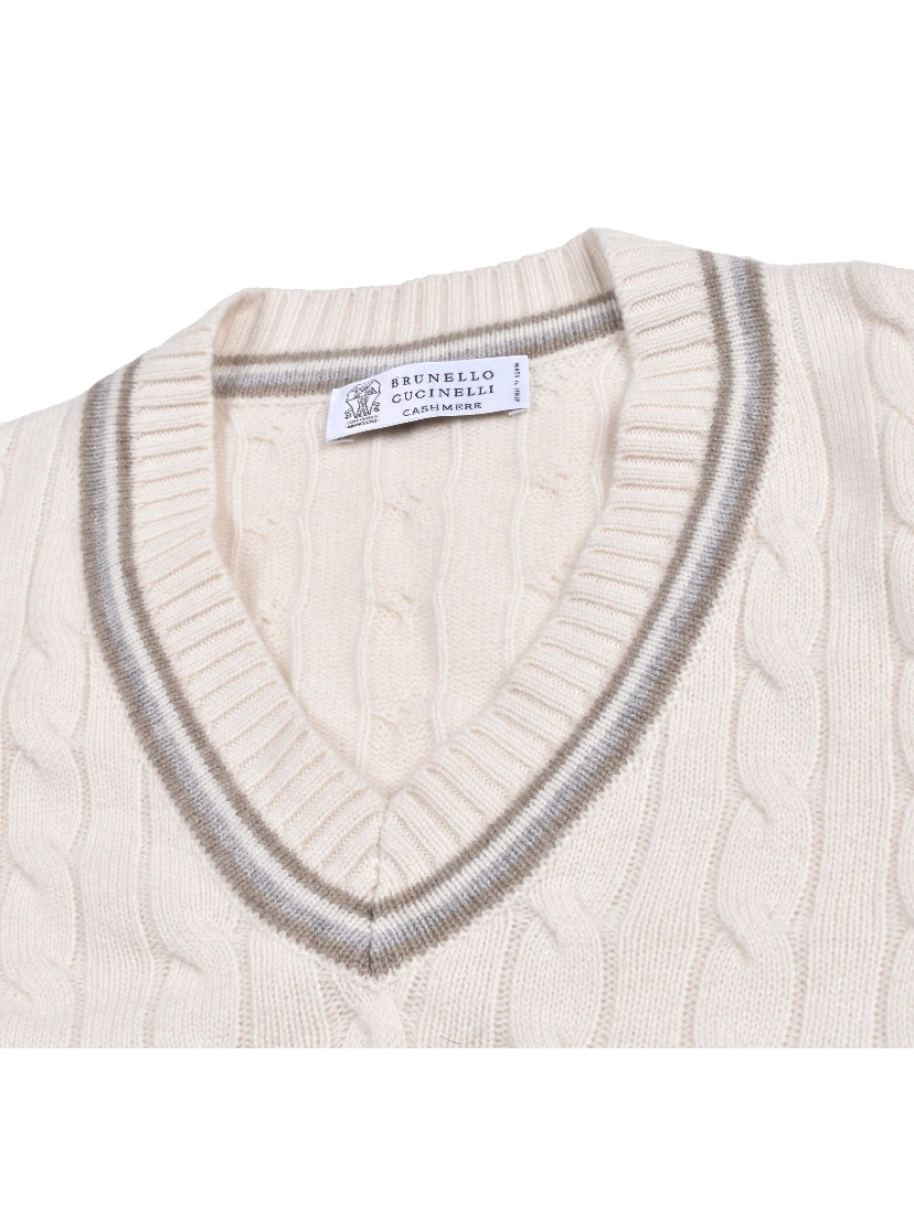 Beige Cashmere Cashmere Sweater