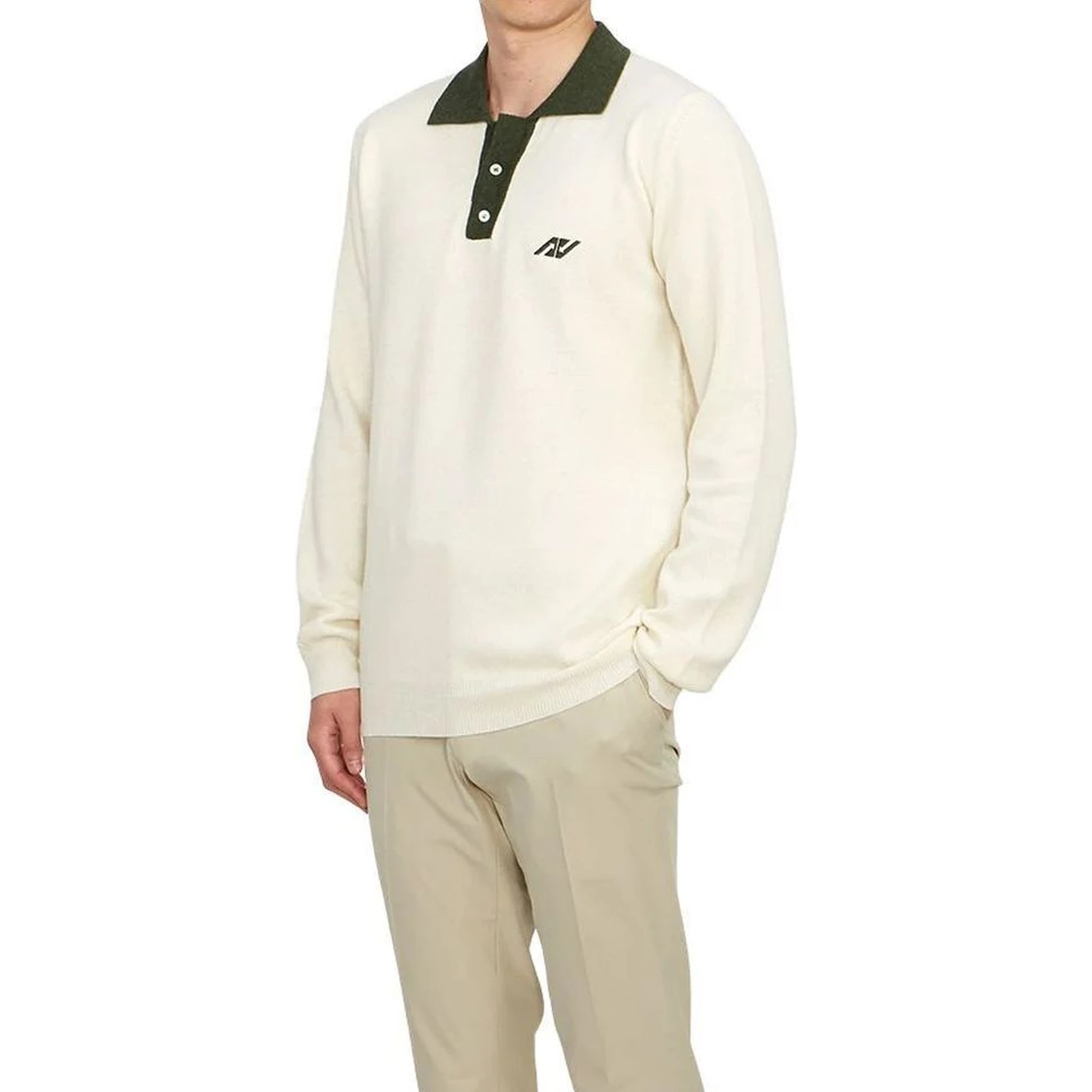 Beige Cotton Polo Shirt