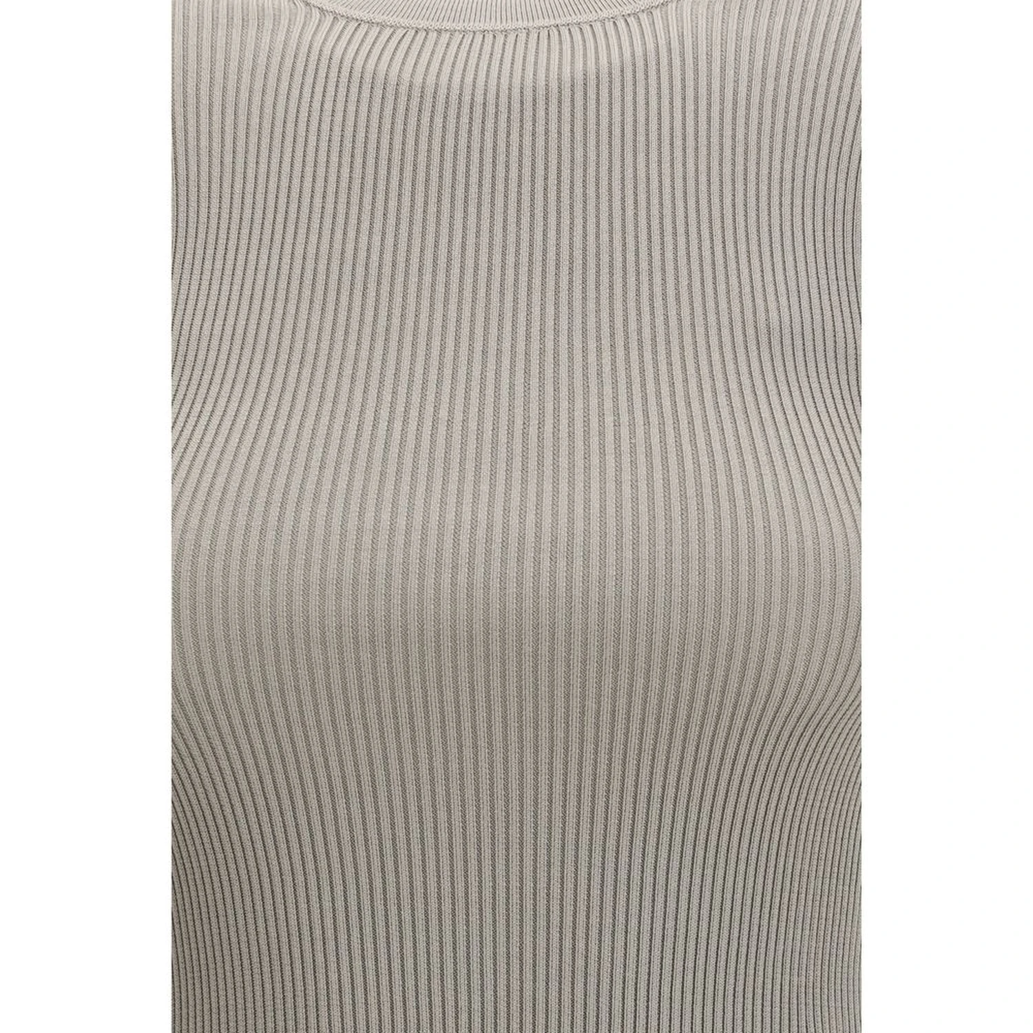 Beige Silk T-Shirt