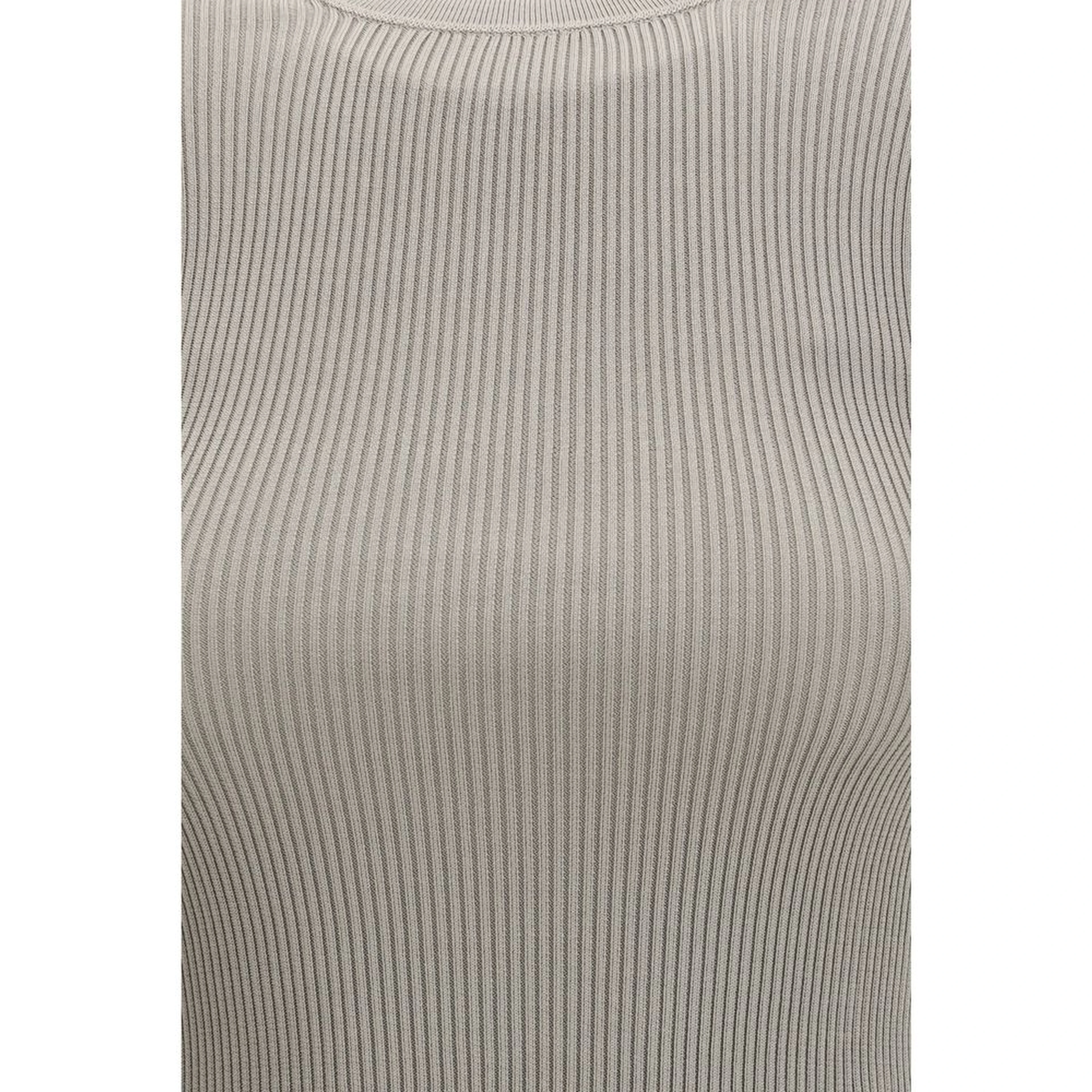 Beige Silk T-Shirt