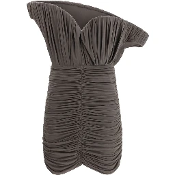 Brown Copper Casual Dress