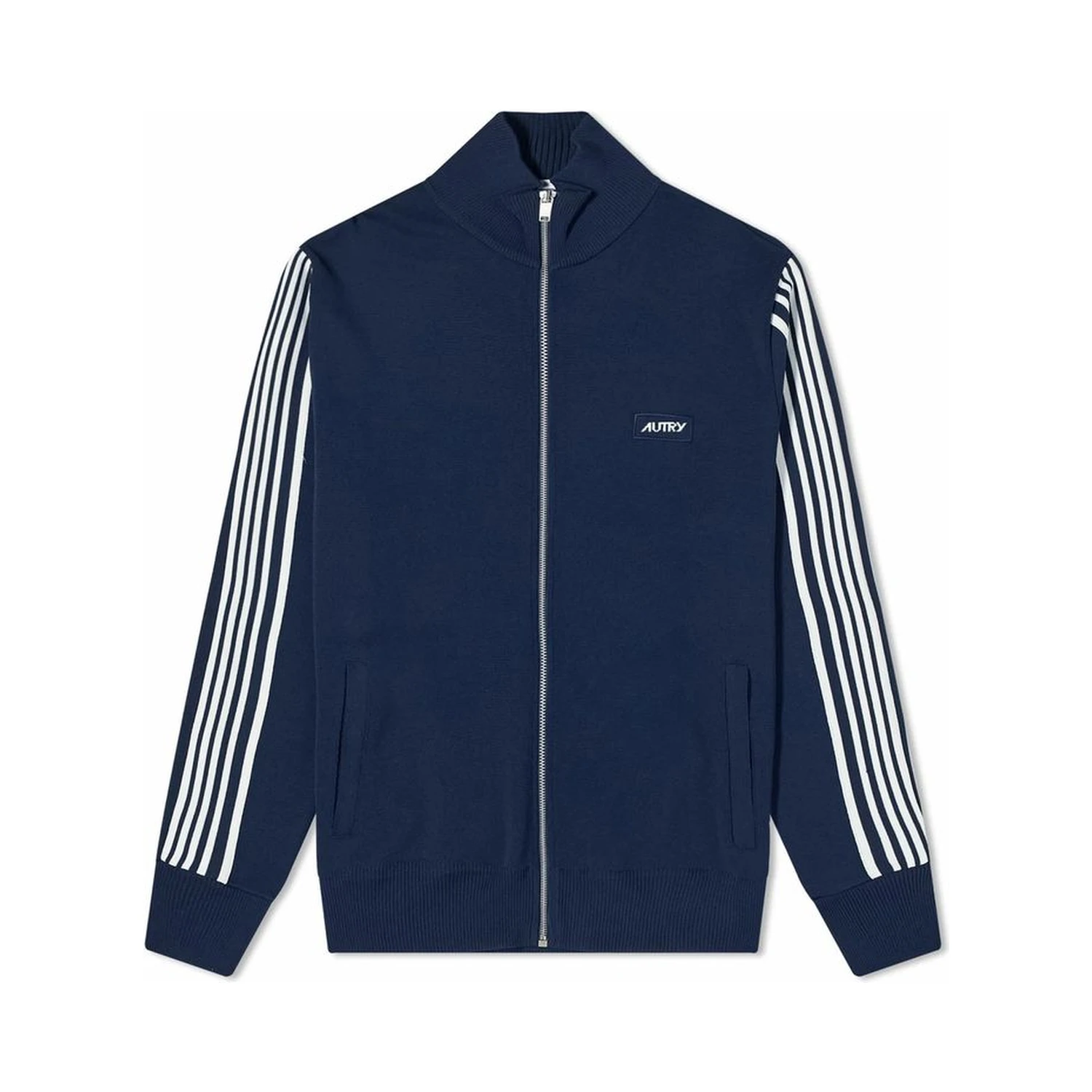 Blue Nylon Cardigan