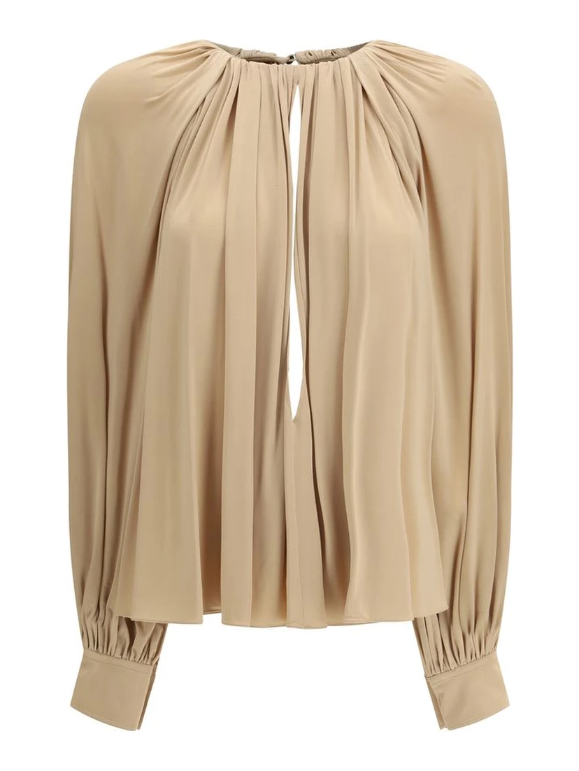 Beige Viscose Top