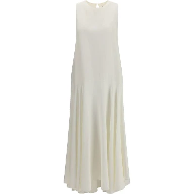 White Linen Casual Dress