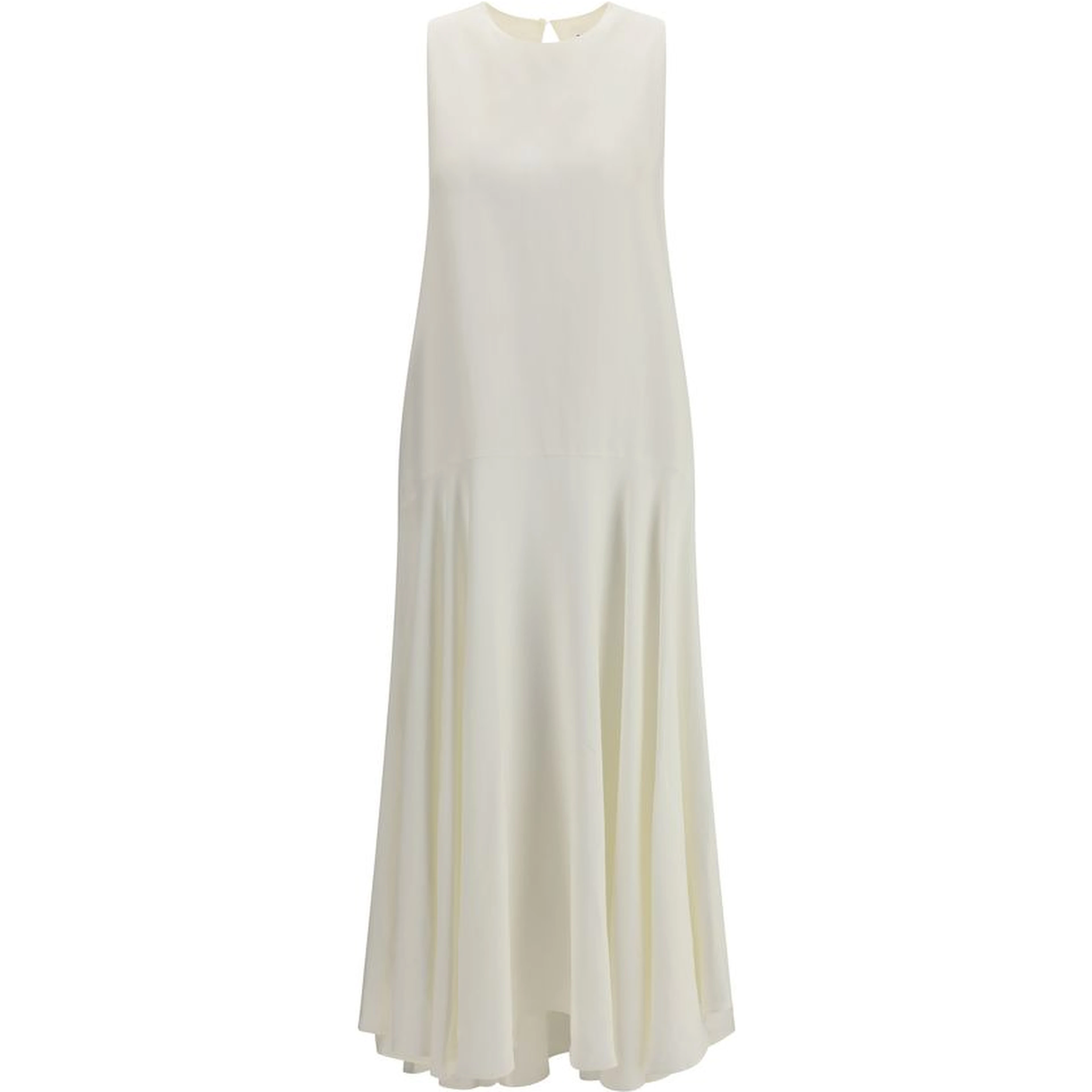 White Linen Casual Dress