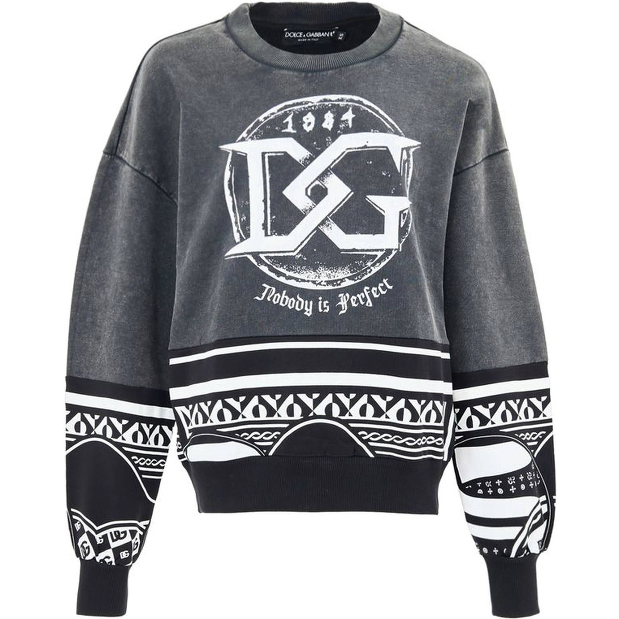 Black Cotton Sweatshirt