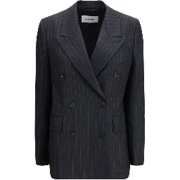 Gray Fleece Wool Blazer