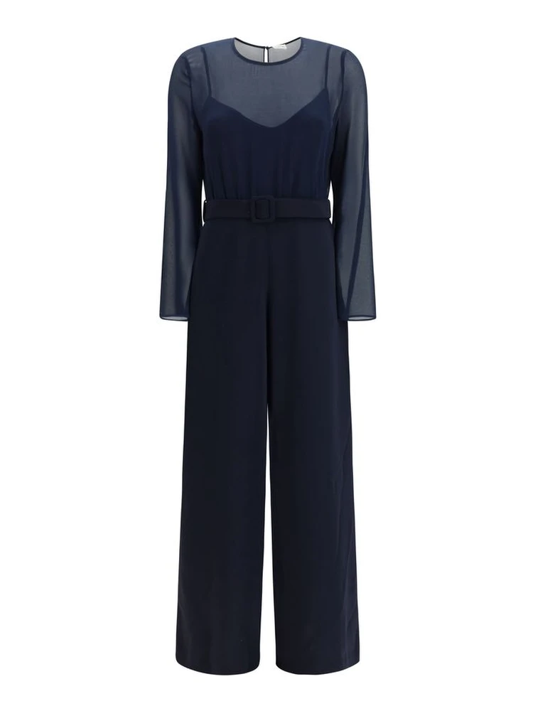 Blue Polyester Rompers