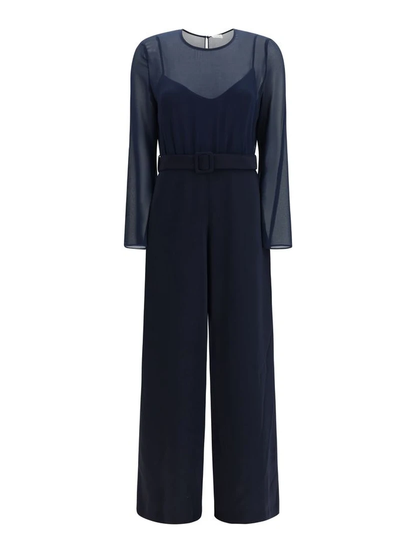 Blue Polyester Rompers