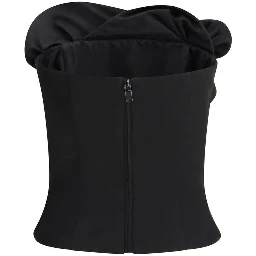 Black Fleece Wool Top