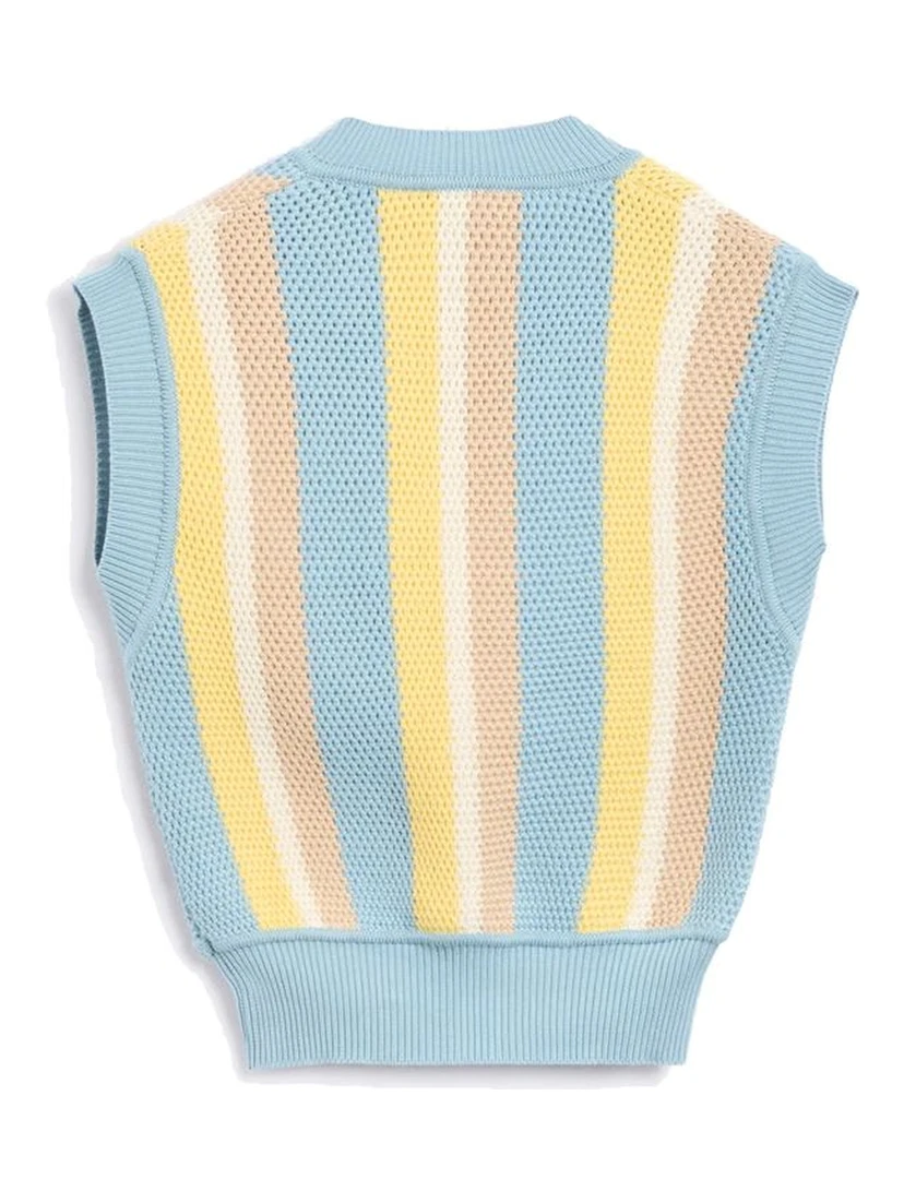 Blue Cotton Waistcoat