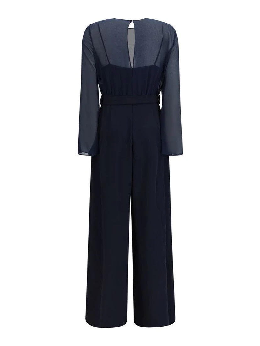 Blue Polyester Rompers