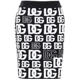 Black Cotton Mini Skirt