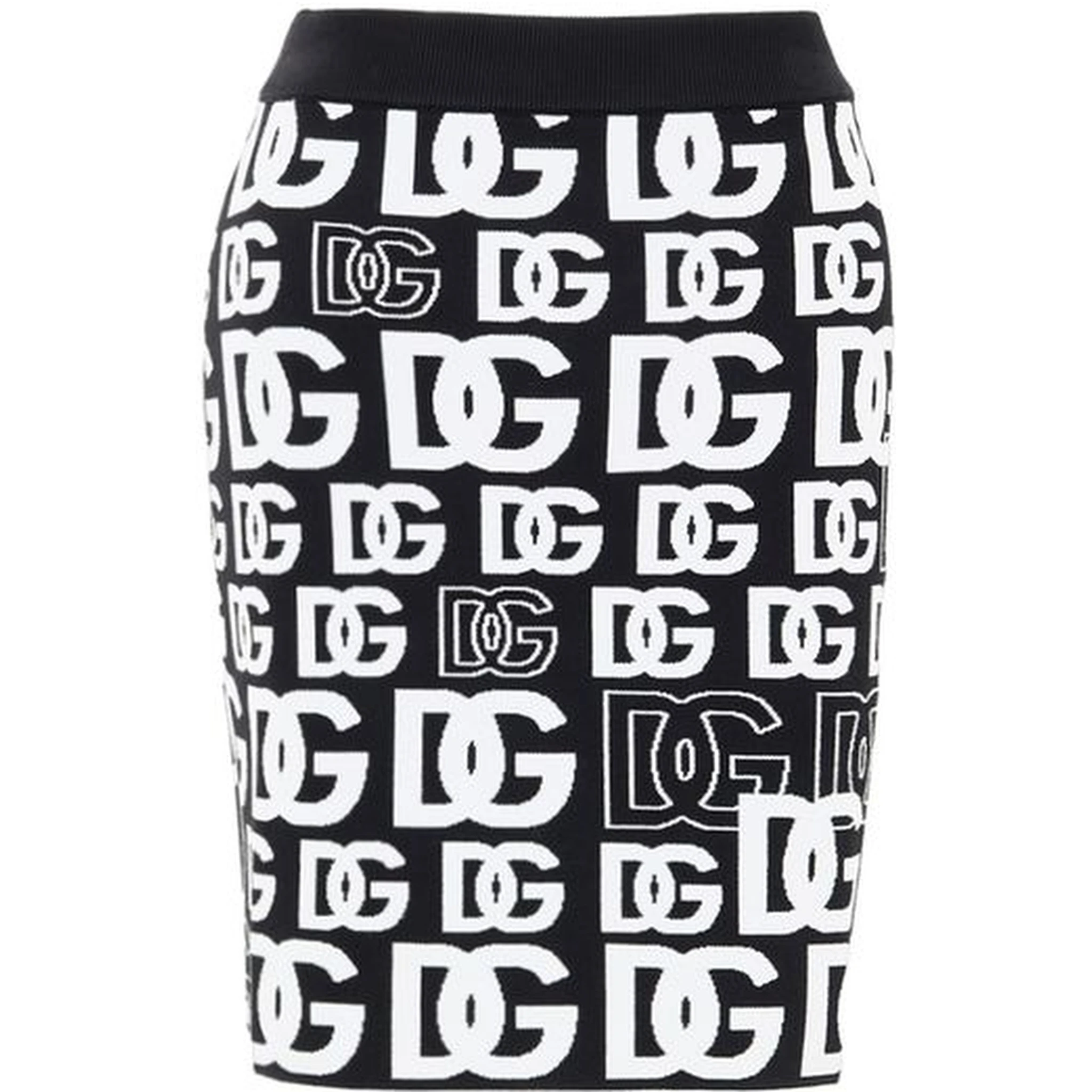 Black Cotton Mini Skirt