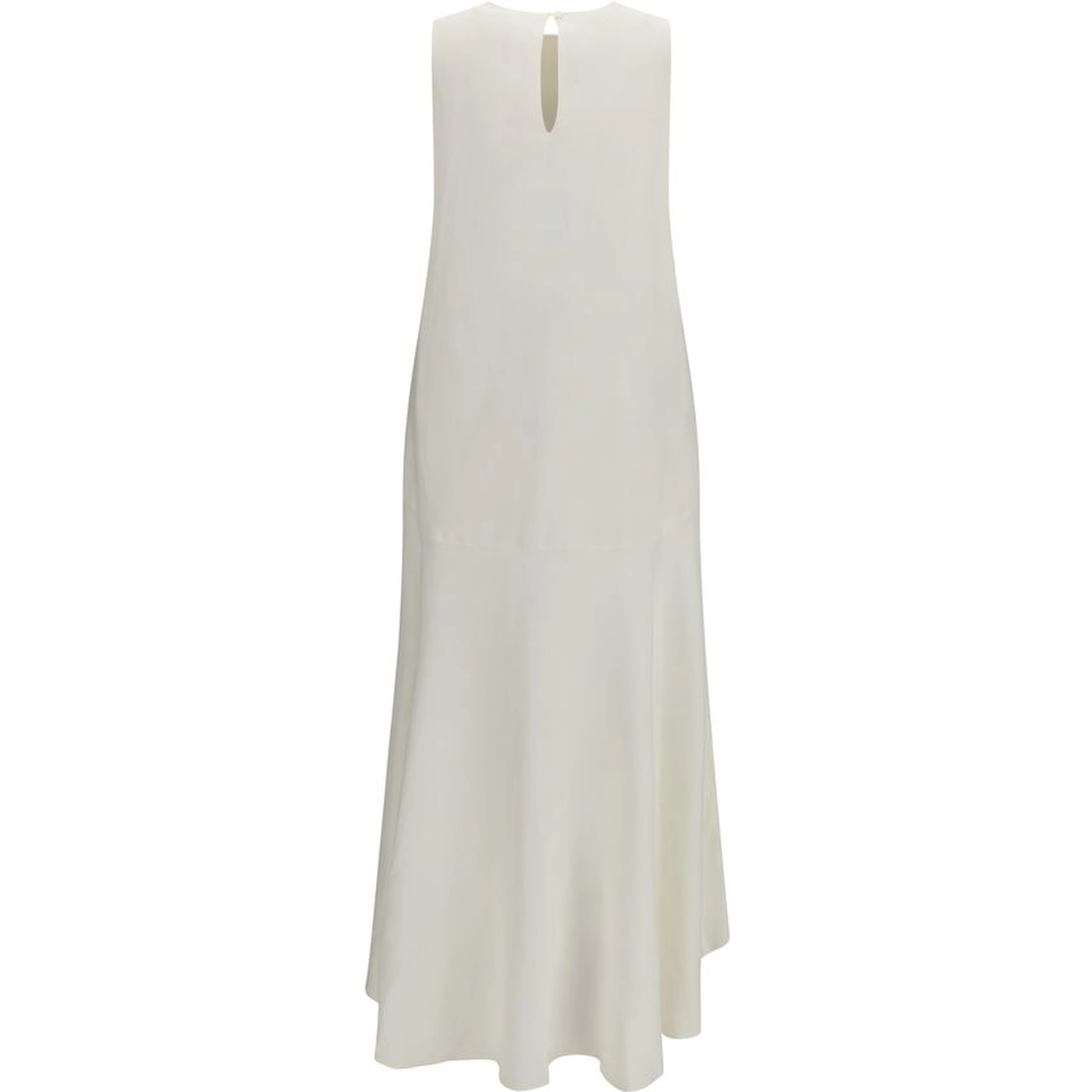 White Linen Casual Dress